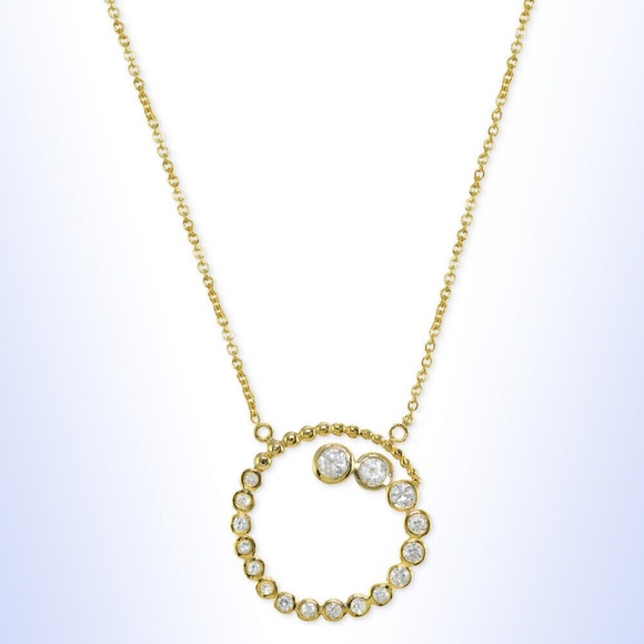 Giani Bernini 18k Gold-Plated Sterling Silver Spiral Journey Pendant Necklace - Picture 1 of 1